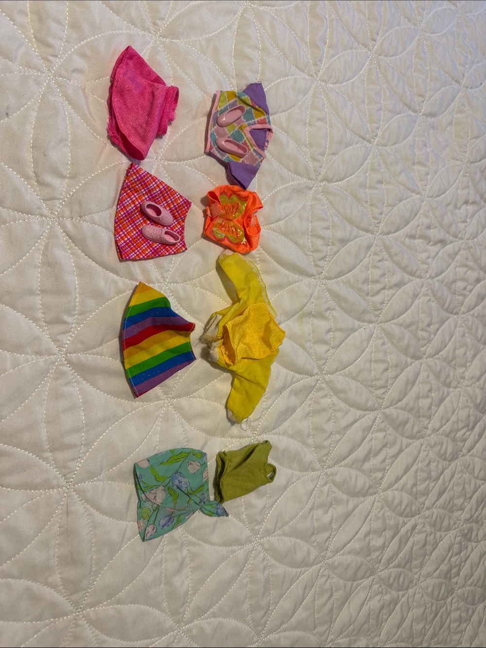 Barbie Rainbow & Bright Doll Outfit Set - Pink, Yellow, Orange, Green, Purple